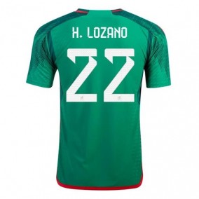 Mexico Hirving Lozano 22 2023/2024 Hemma Fotbollströjor Kortärmad